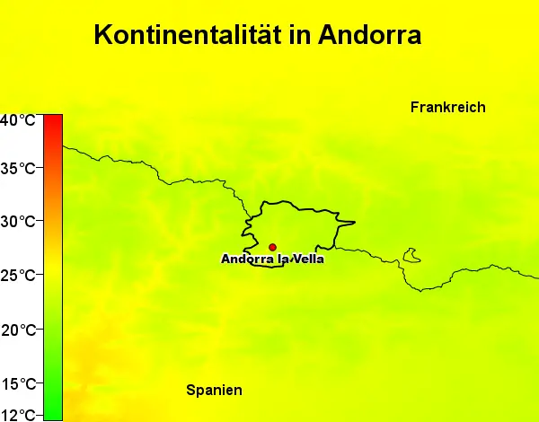 Andorra Kontinentalität