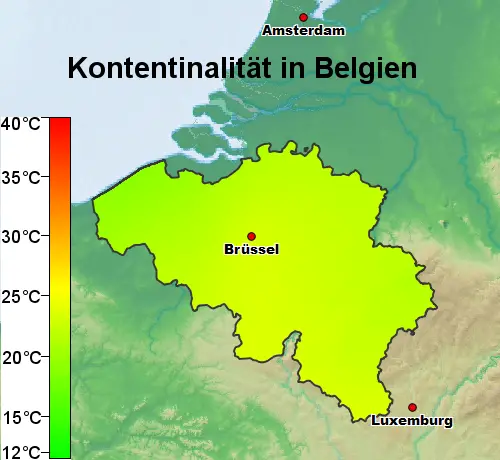 Belgien Kontinentalität