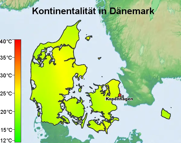 Dänemark Kontinentalität