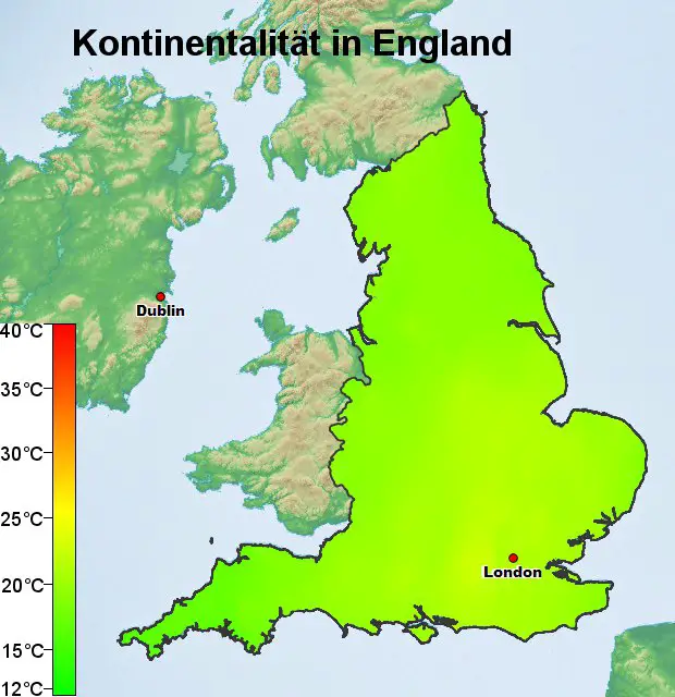England Kontinentalität