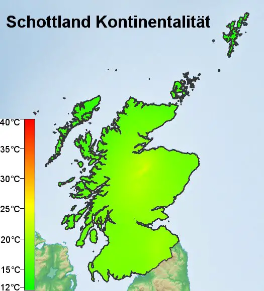 Schottland Kontinentalität