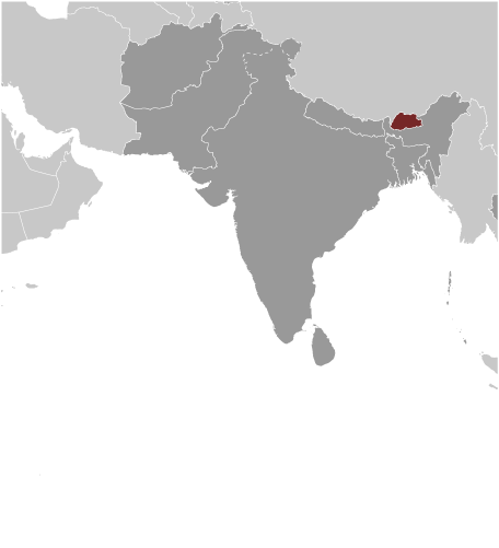 Bhutan Lage