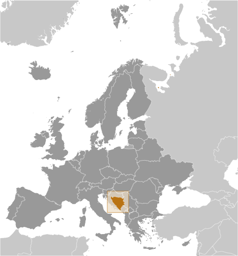 Bosnien-Herzegowina Lage