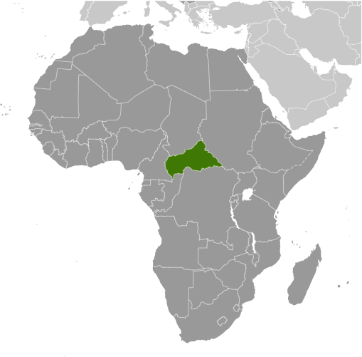 Zentralafrikanische Republik Lage