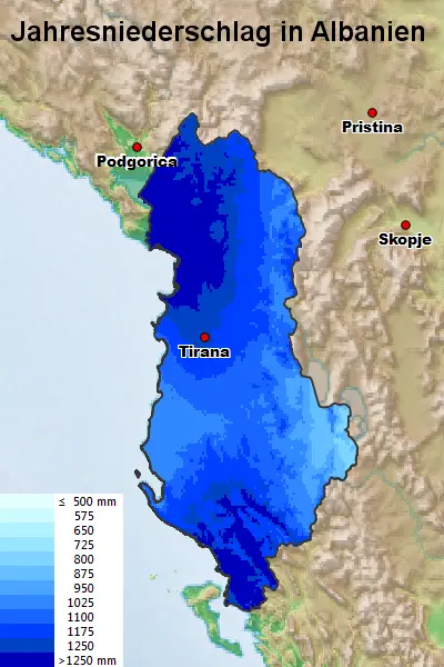 Albanien Regen