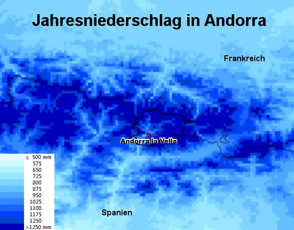 Andorra Niederschlag