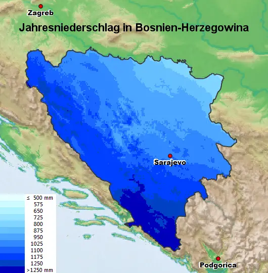 Bosnien-Herzegowina Regen