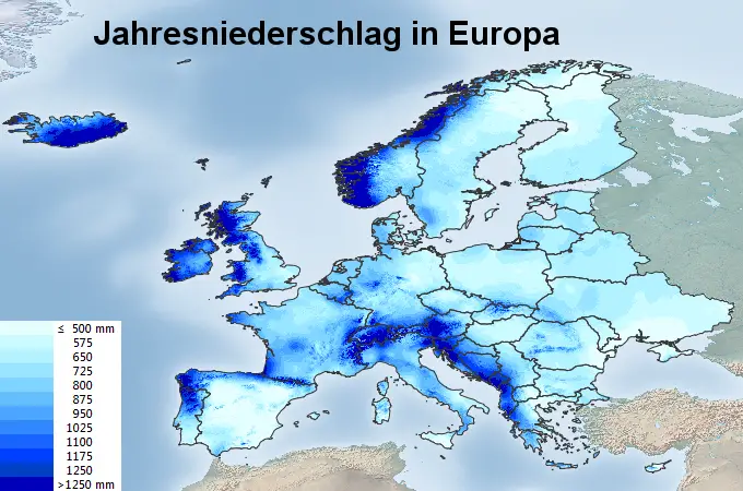 Europa Niederschlag