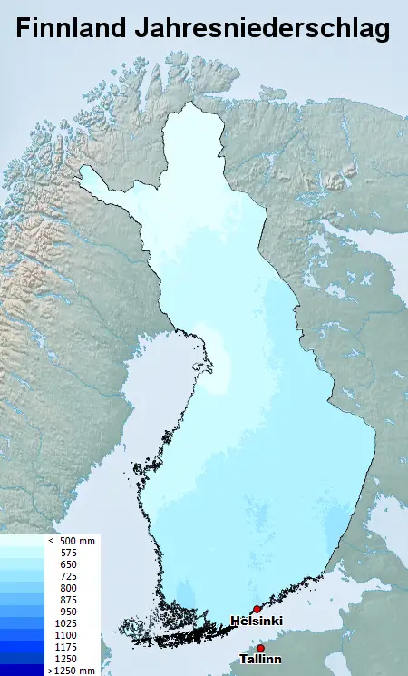 Finnland Regen Schnee