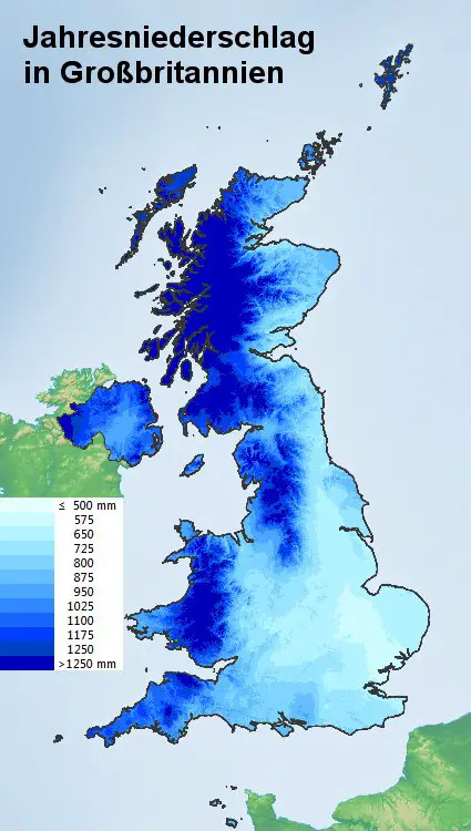 Großbritannien Regen