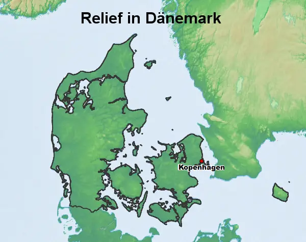 Dänemark Relief