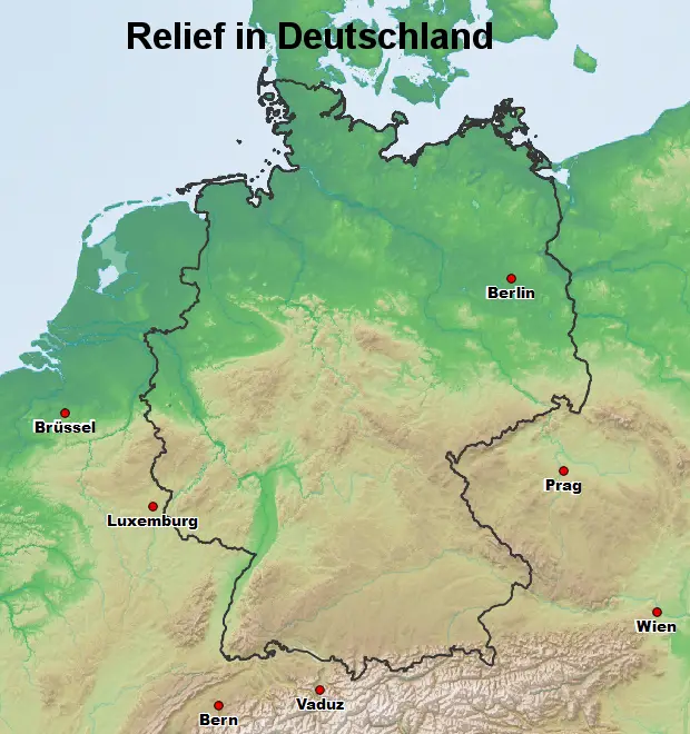 Deutschland Relief