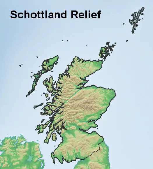 Schottland Relief