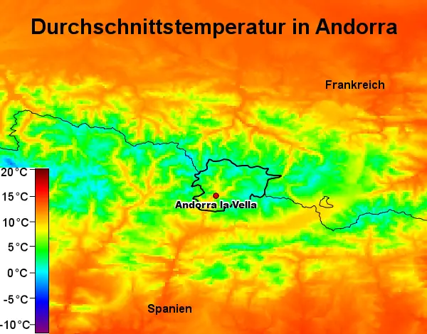 Andorra Temperatur