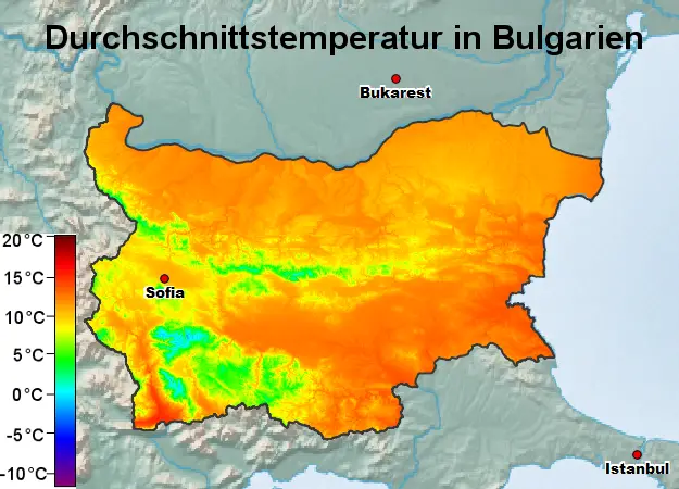 Bulgarien Temperatur