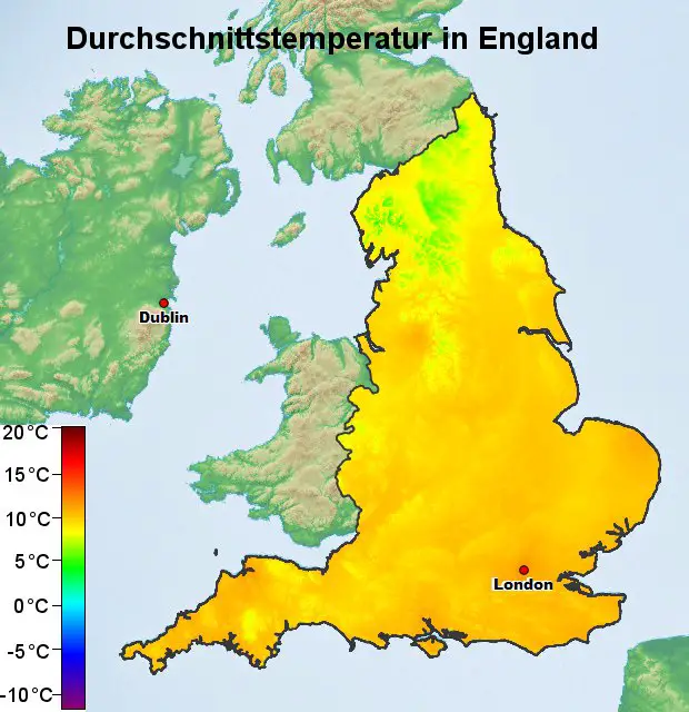 England Temperatur