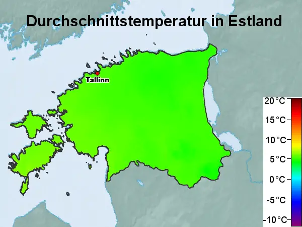 Estland Temperatur