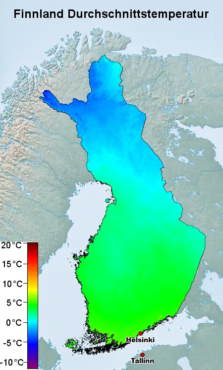 Finnland Temperatur