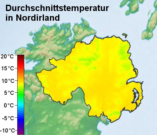 Nordirland Temperatur